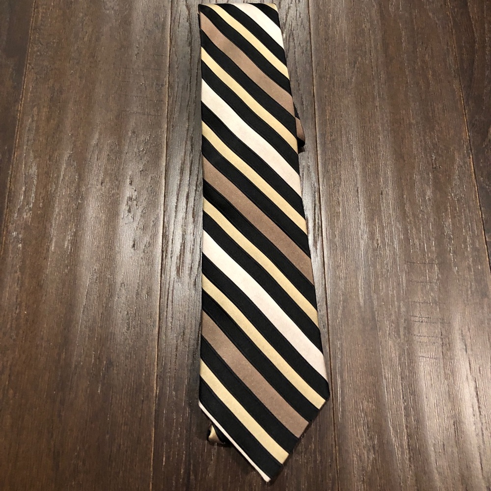 3/$40 Croft & Barrow Metallic Stripe Tie - Picture 2 of 7